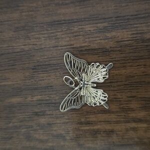 14k Gold Delicate Butterfly Pendant Charm